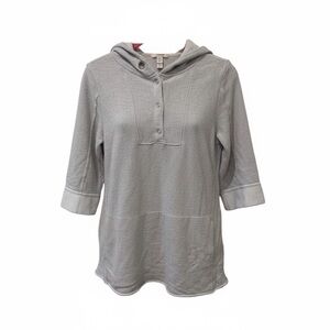 Soft Surroundings Just Beachy grey pullover, large